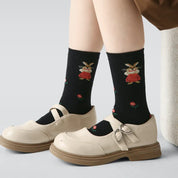 Kid's Girls' Vintage Bunny Socks - 3 Pairs