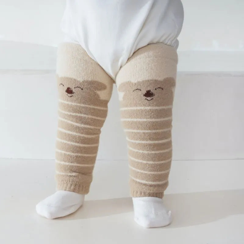 Babies Cozy Crawler Leg Warmers-3 Pairs