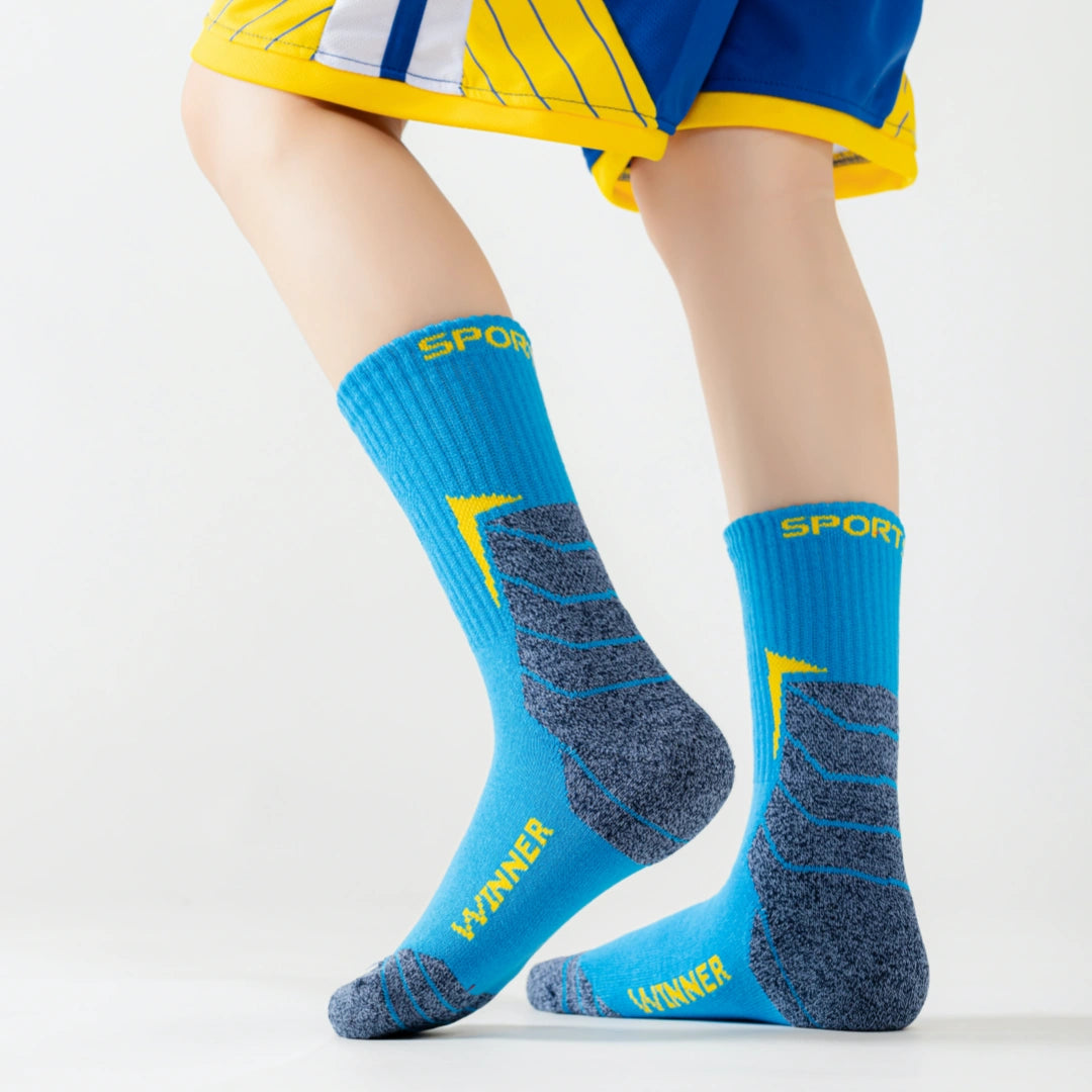 Kids' Pro Performance Cushioned Basketball Socks