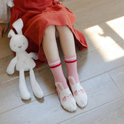 Kid's Girls' Bunny & Cherry Crew Socks - 5 Pairs - Weavasocks