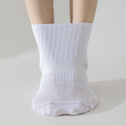 "Titan Mesh" Big & Tall Men's Crew Socks - product photo showing breathable mesh comfort