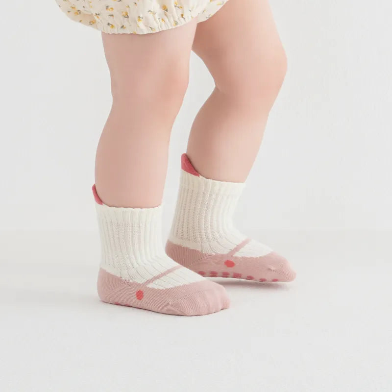 Babies Joyful Grip Socks-3 Pairs