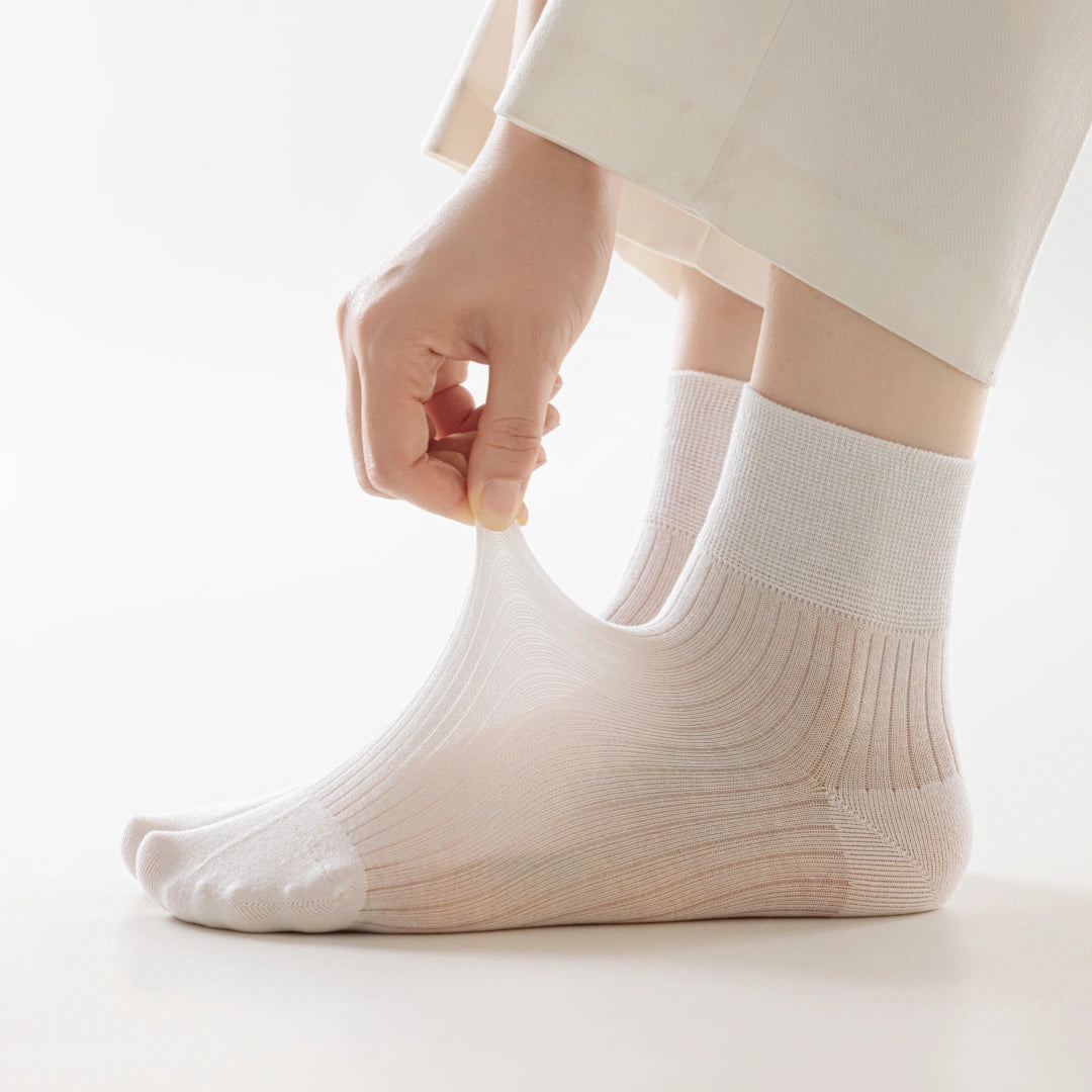 Women's 92% Cotton Candy-Colored Ankle Socks - product photo showing soft cotton comfort
