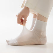 Women's 92% Cotton Candy-Colored Ankle Socks - product photo showing soft cotton comfort