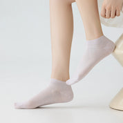 Women's 99% Supima® Cotton Breathable Mesh Low Cut Socks - product photo showing breathable mesh comfort