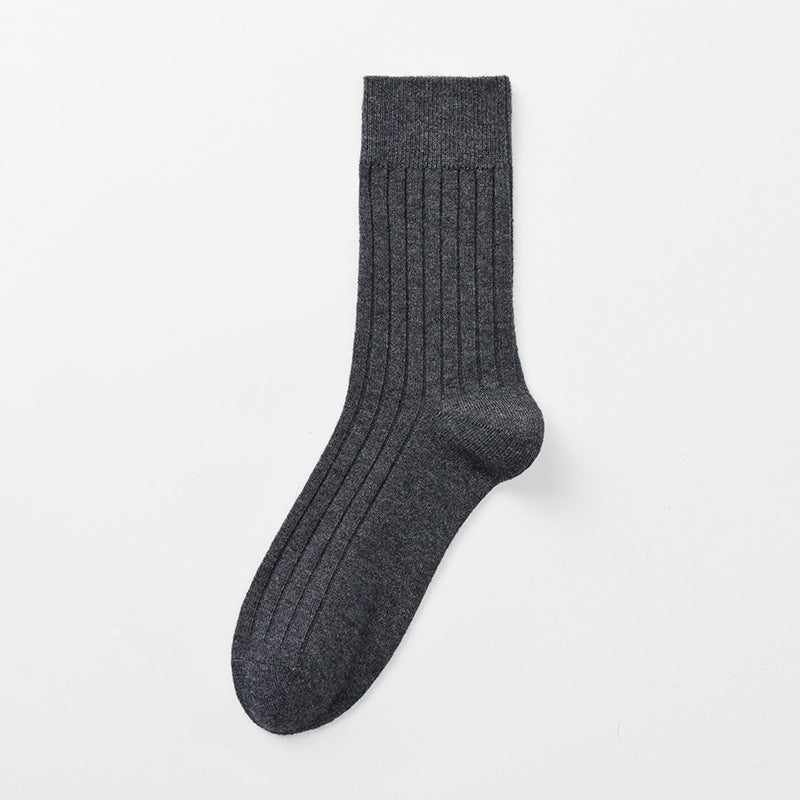 Men's 41% Wool Brushed Thermal Crew Socks