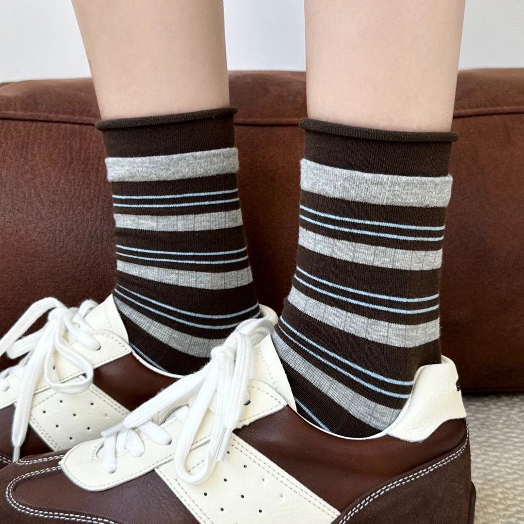 Stripe Crew Socks