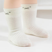 Baby’s Minimalist Line Art Ribbed Socks 4-Pack