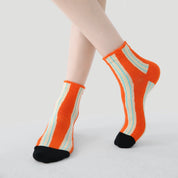 "Geometric Muse" Textured Pattern Ankle Socks 3-Pack
