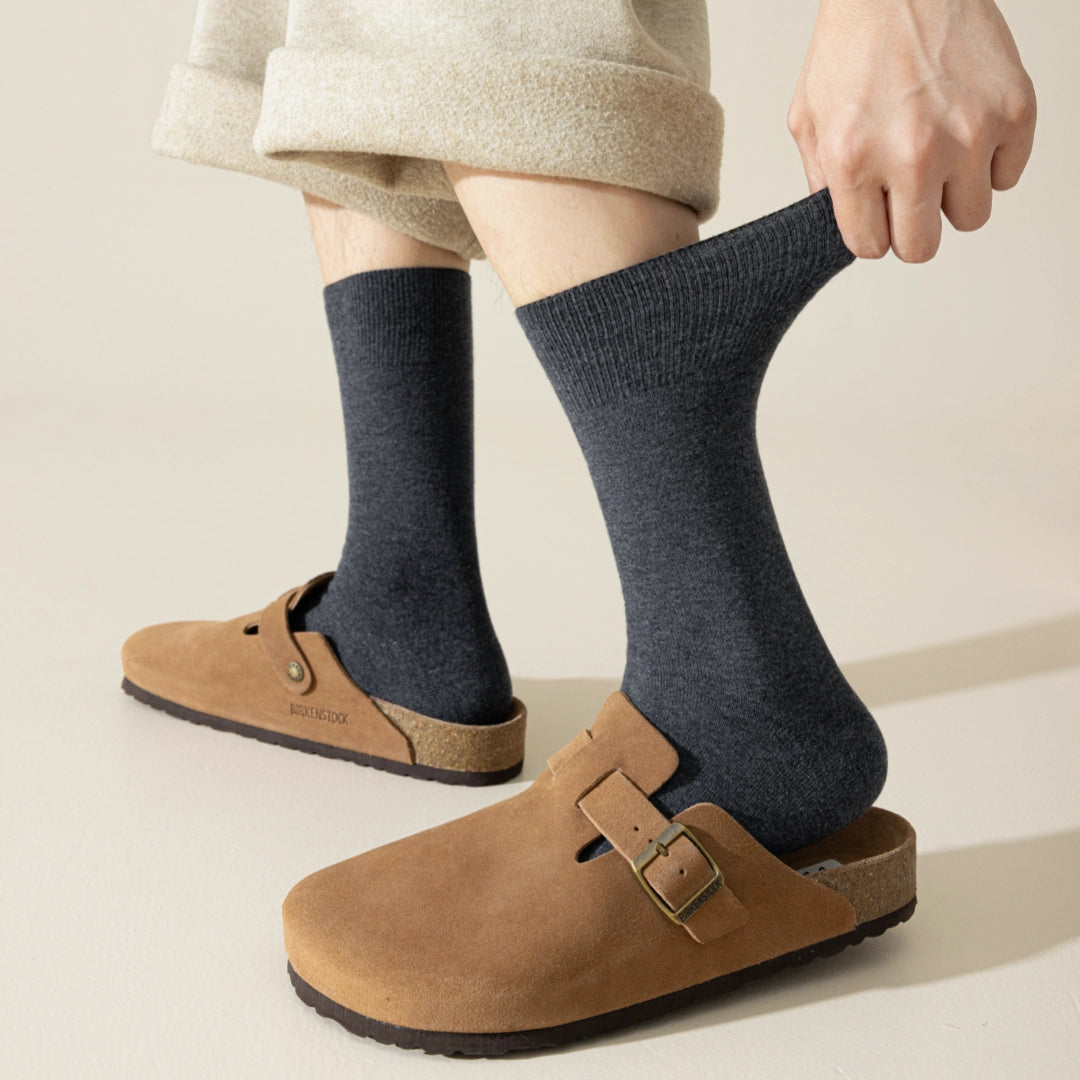 Men's 47.5% Wool Thermal Tall Crew Socks