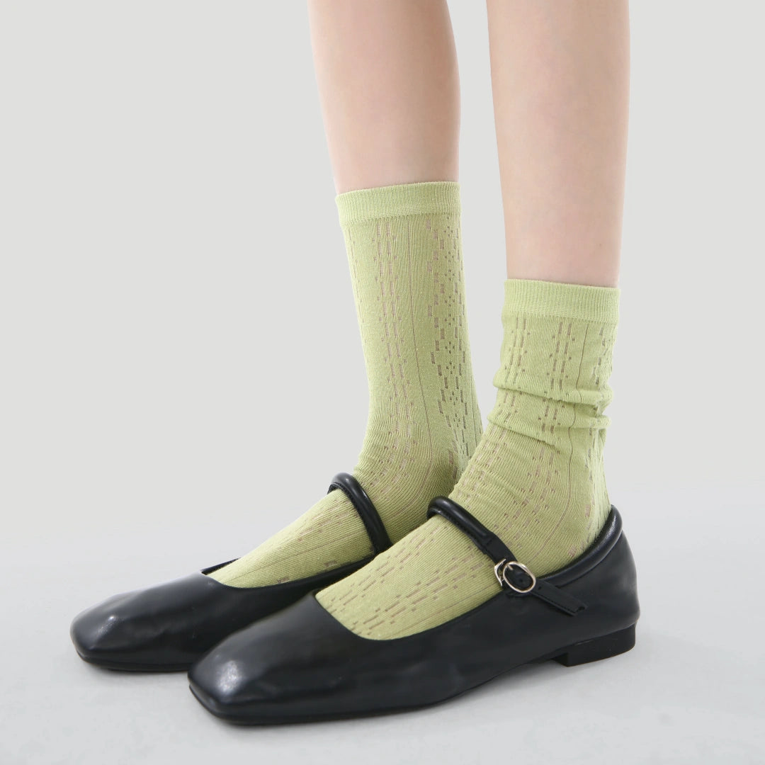 Women's Tulip Mesh Socks (3-Pack) - sock set showing breathable mesh comfort