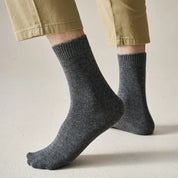 Men's Heathered Merino Wool Crew Socks