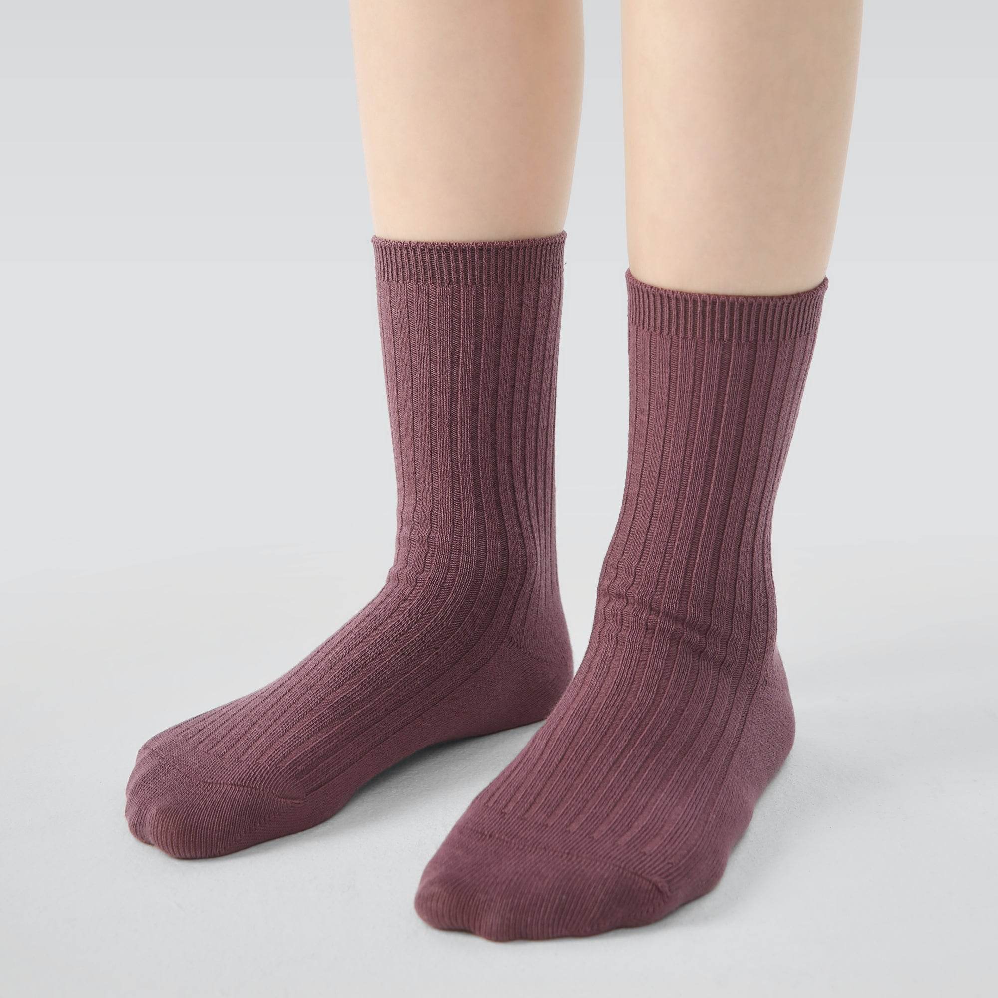 Kid's Classic Solid Color Ribbed Socks D - 5 Pairs - Weavasocks