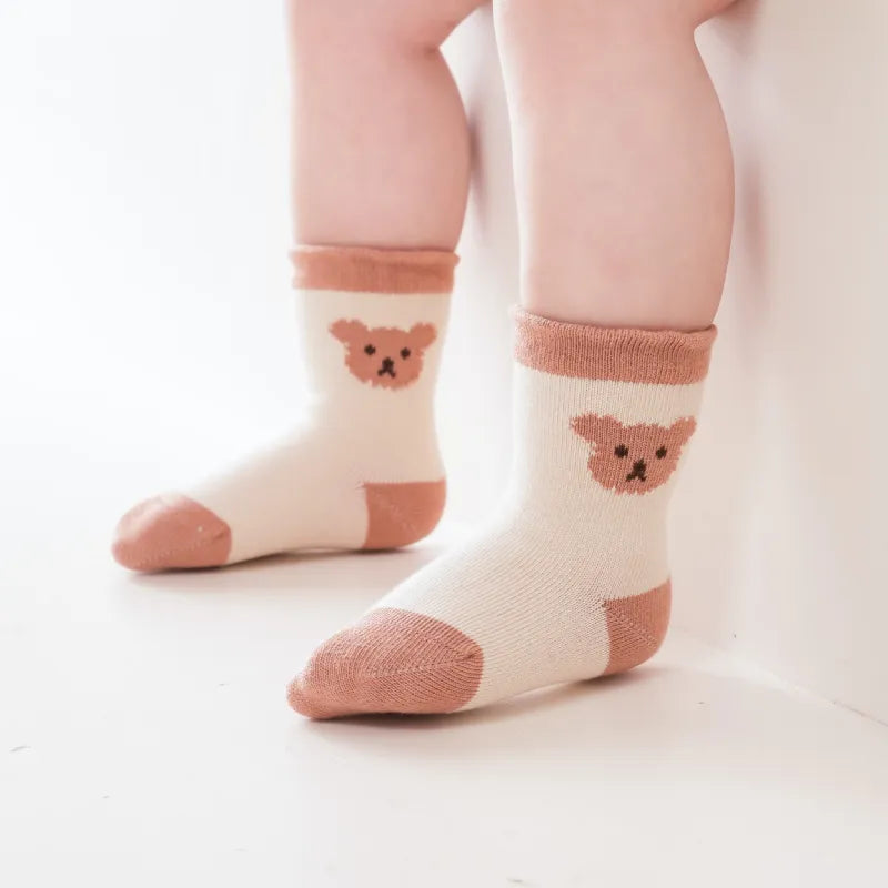 Babies The Bear Tracks Socks-3 Pairs