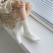 Kid's Solid Pastel Crew Socks - 5 Pairs - Weavasocks