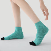 Modern Retro Artistic Textured Ankle Socks 3-Pack