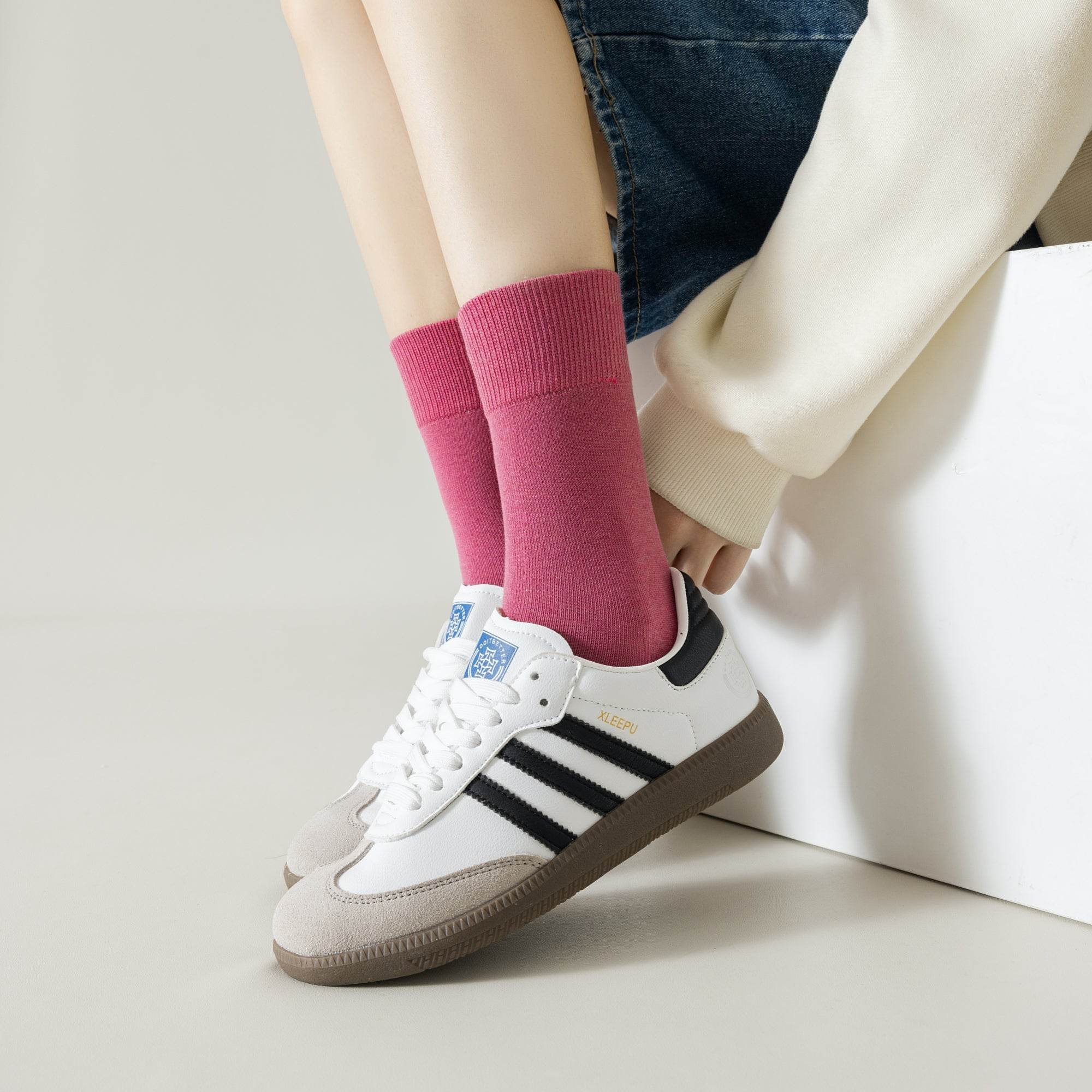 Women's Everyday Marled Crew Socks  - Single Pair