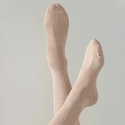 Men's 92% Cotton Ribbed Tall Crew Socks