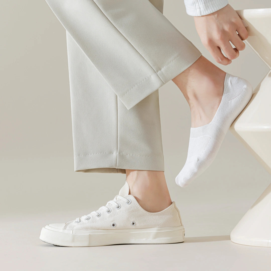 Men's 92% Cotton Breathable Mesh Boat Socks