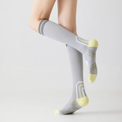 Women's Knee-High High-Compression Cycling Socks