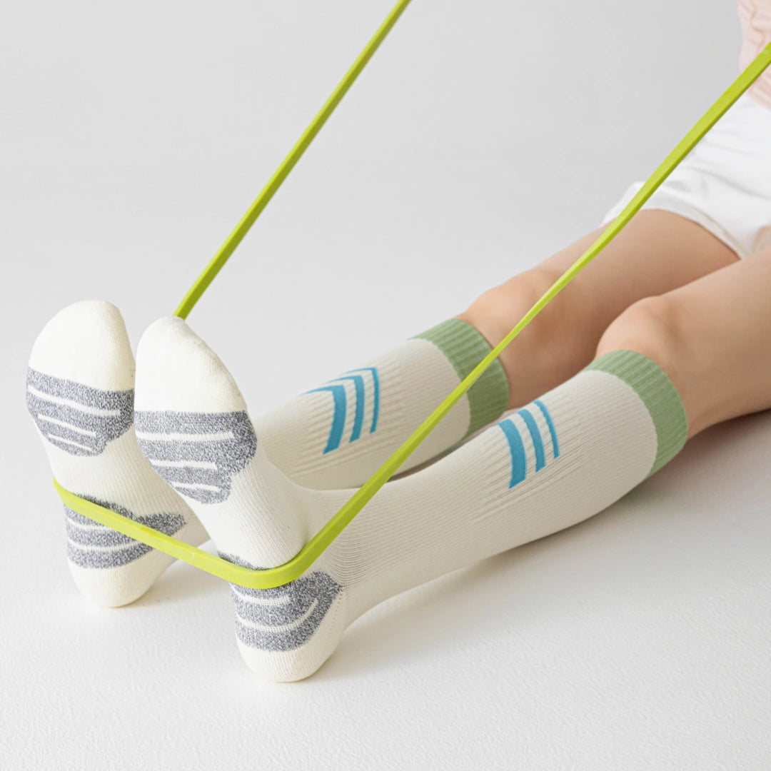 Professional Graduated Compression Terry Cushion Sports Socks - product photo showing cushioned comfort