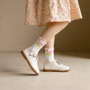 Kid's Girls' Dainty Floral & Bear Crew Socks - 5 Pairs - Weavasocks