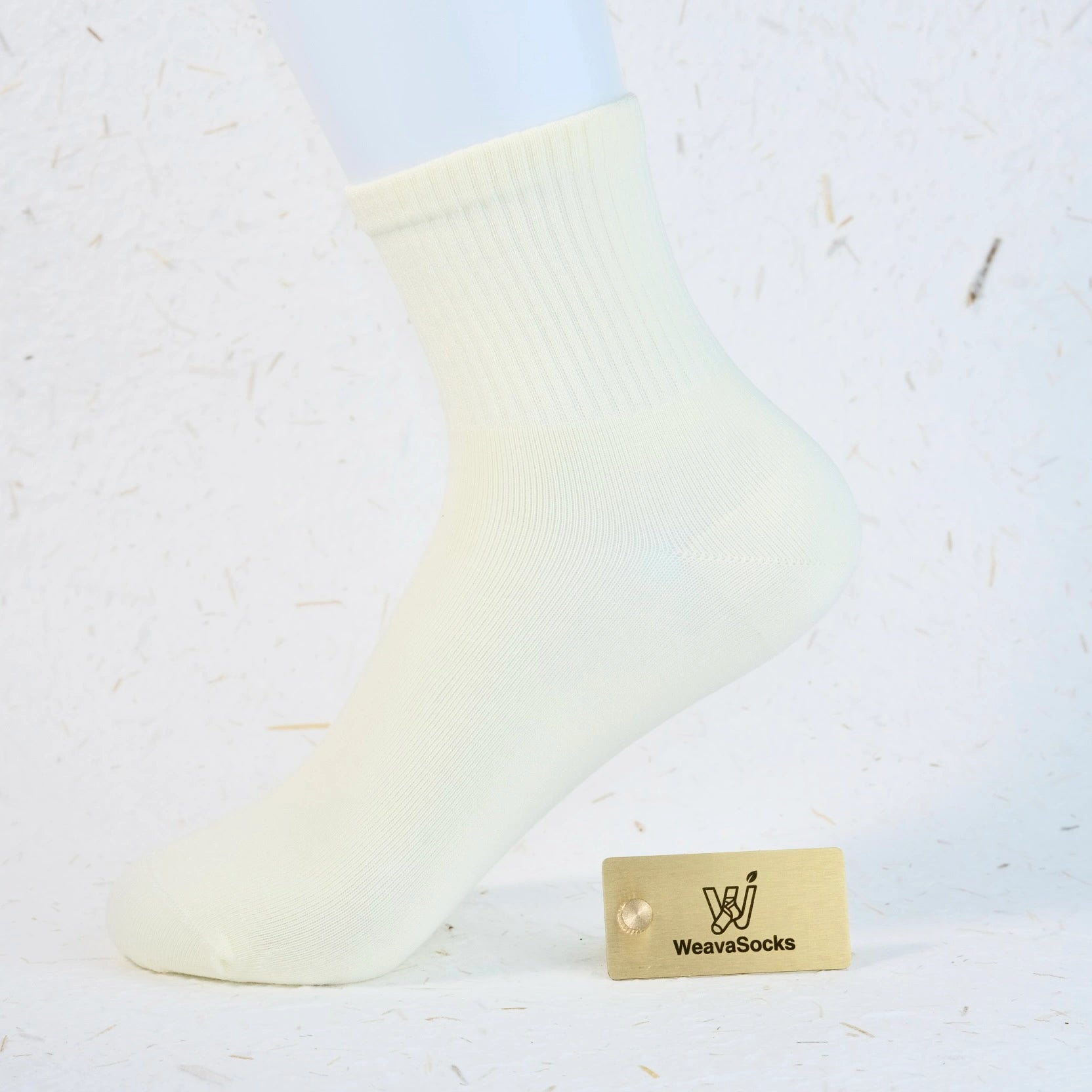 Women's 98% Cotton High-Density Ribbed Crew Socks