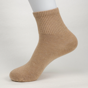 Men's 98% Cotton High-Density Ribbed Crew Socks - detail photo showing soft cotton-rich comfort