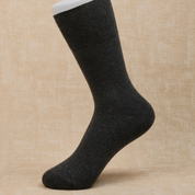 Women's 98% Cotton 7" Non-Binding Crew Socks - product photo showing soft cotton-rich comfort