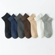 Men's Moisture-Wicking Drop-Needle Ribbed Ankle Socks