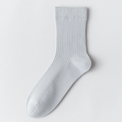 Men's 98% Cotton Classic Ribbed Crew Socks - detail photo showing soft cotton-rich comfort