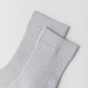 Men's 98% Cotton Classic Ribbed Crew Socks - detail photo showing soft cotton-rich comfort