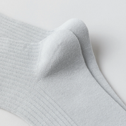 Men's 98% Cotton Classic Ribbed Crew Socks - detail photo showing soft cotton-rich comfort