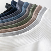 Men's 98% Cotton Classic Ribbed Crew Socks - detail photo showing soft cotton-rich comfort