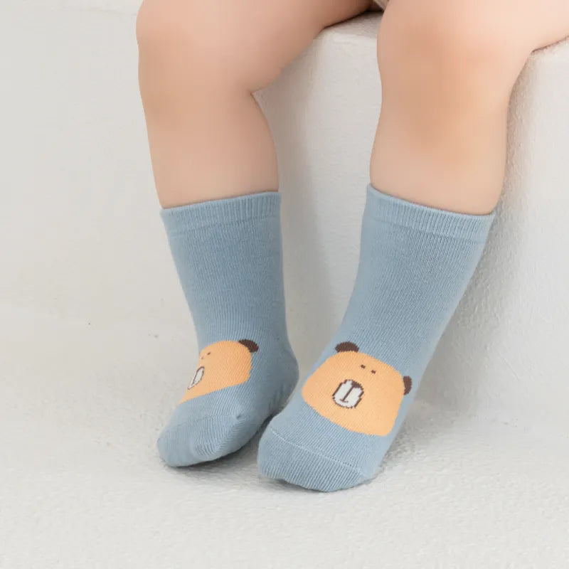 Babies' Baby Non-Slip Floor Socks -3 Pairs