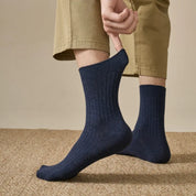 Men's Classic Ribbed Cotton Socks