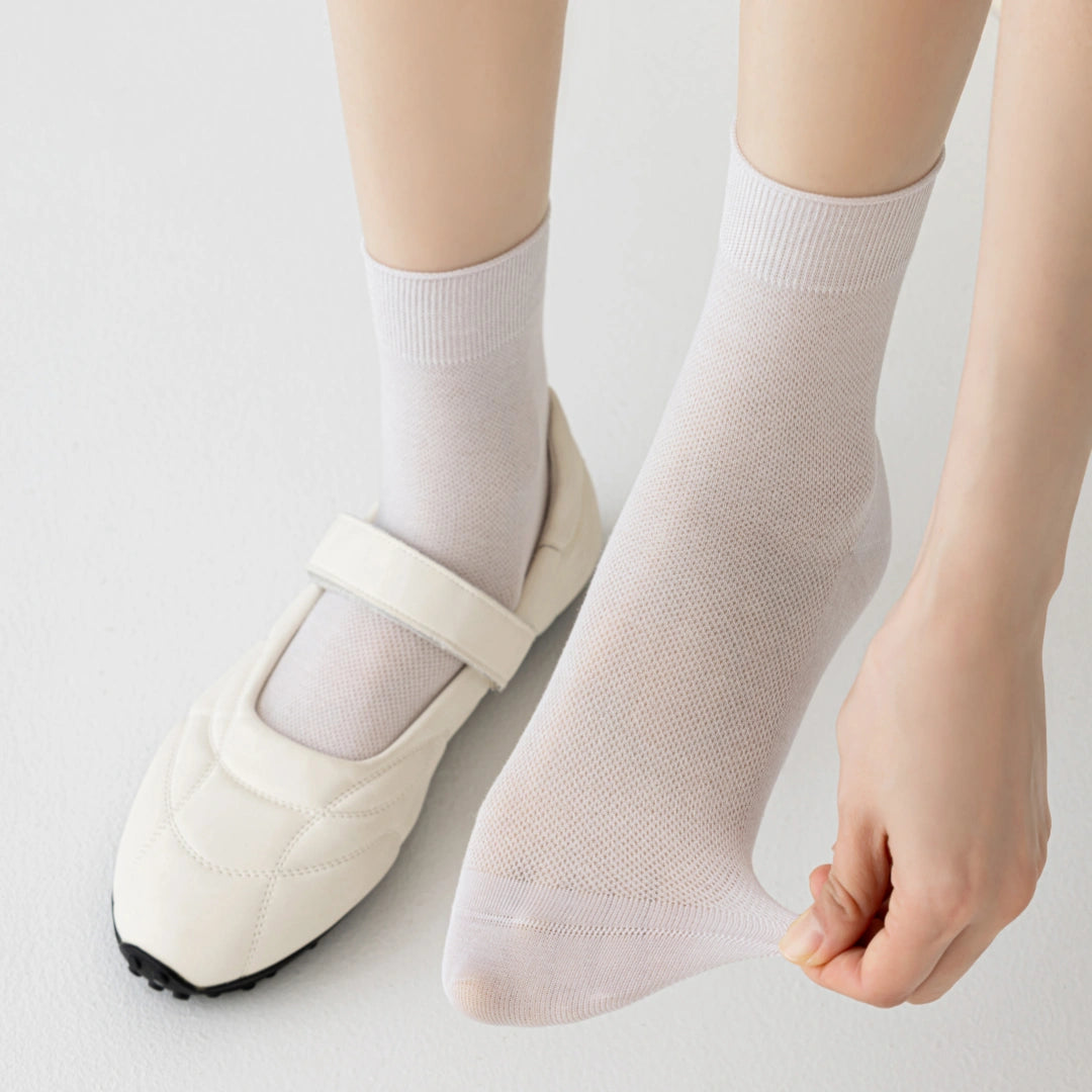 Women's 99% Authentic Supima® Cotton Mesh Crew Socks