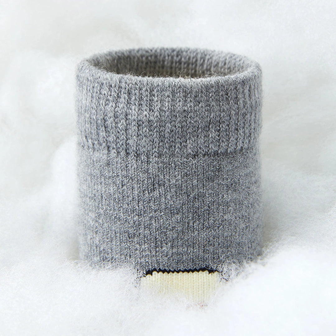 Kid's Winter Wool Blend Thermal Crew Socks 5-Pack