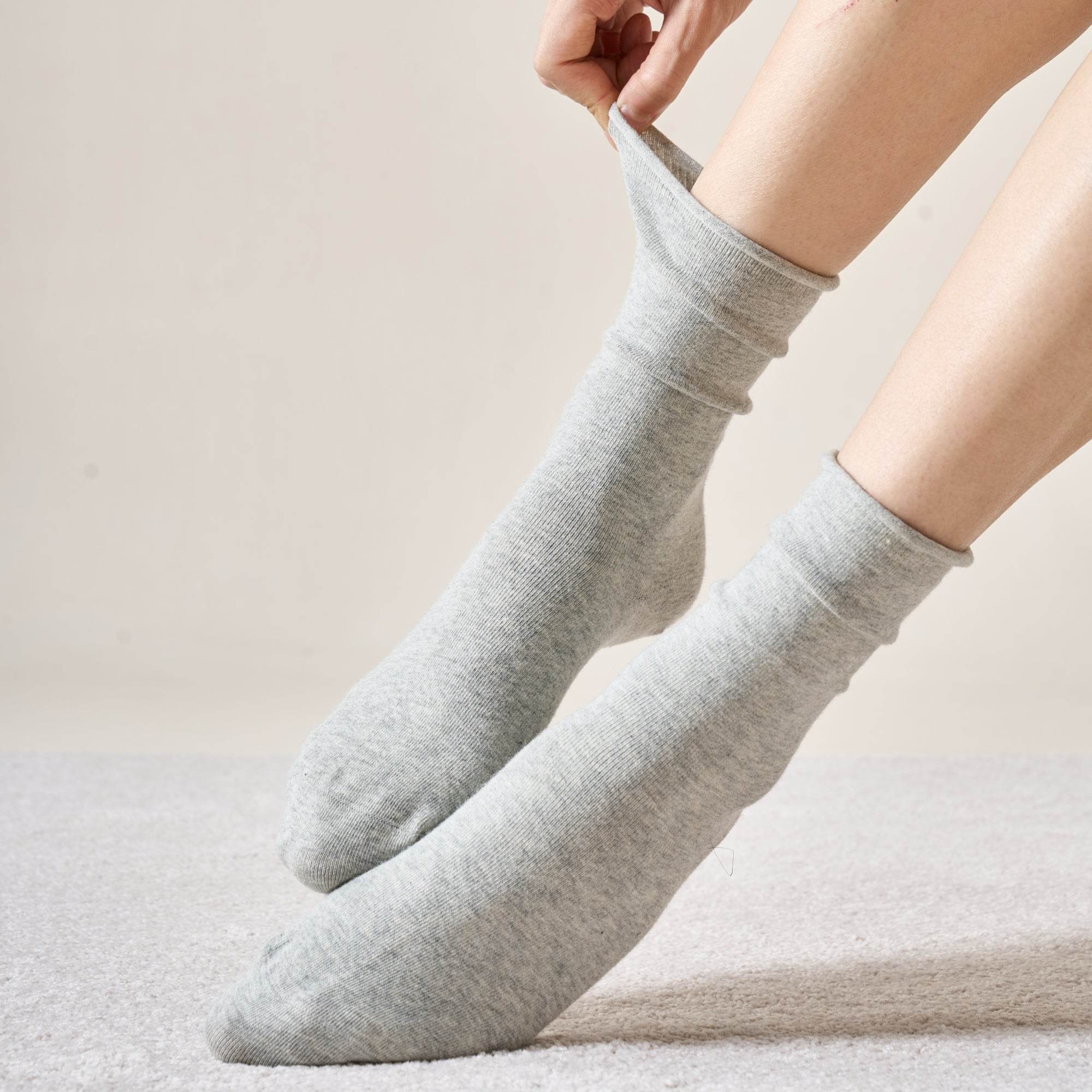 Women's Cloud-Soft Cotton Slouch Socks - Single Pair
