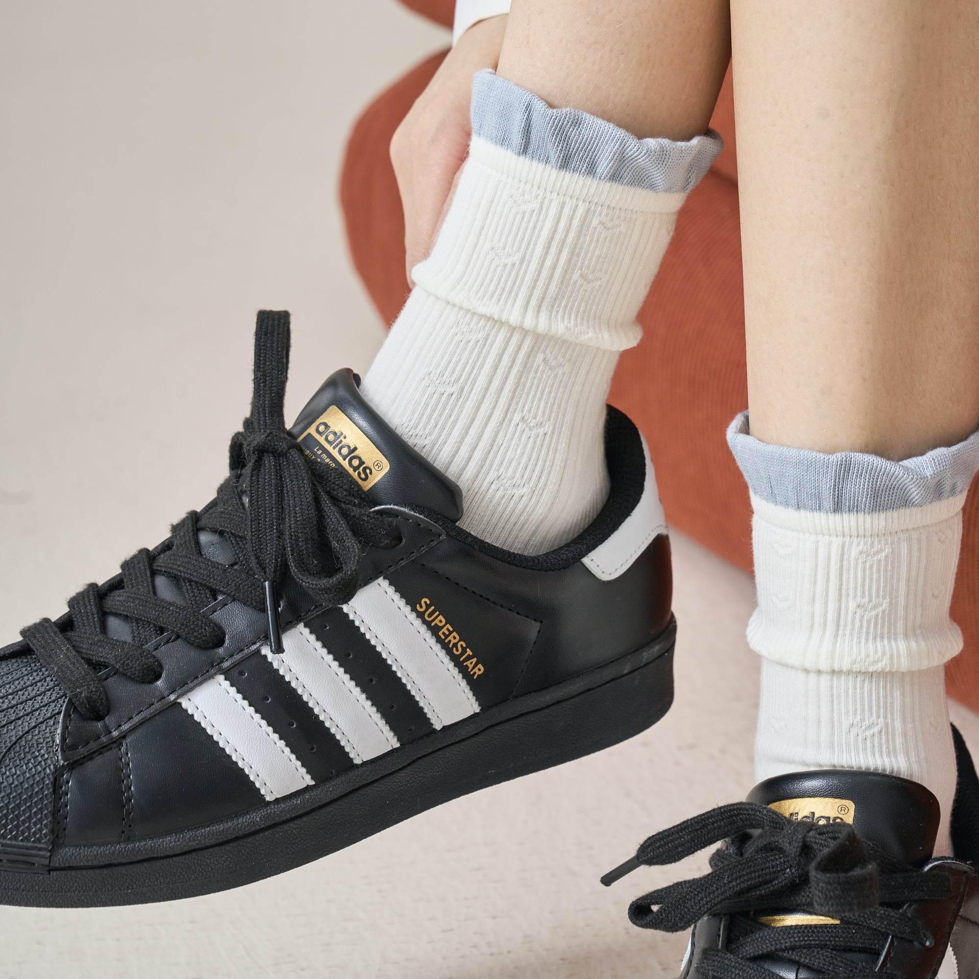 Women's Preppy Cotton Ribbed Socks - Single Pair