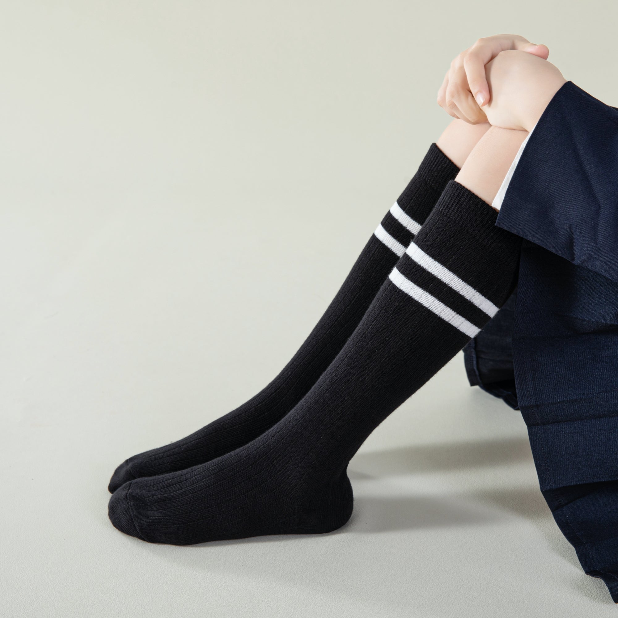 Kid's Varsity Stripe Knee High Socks - 3 Pairs