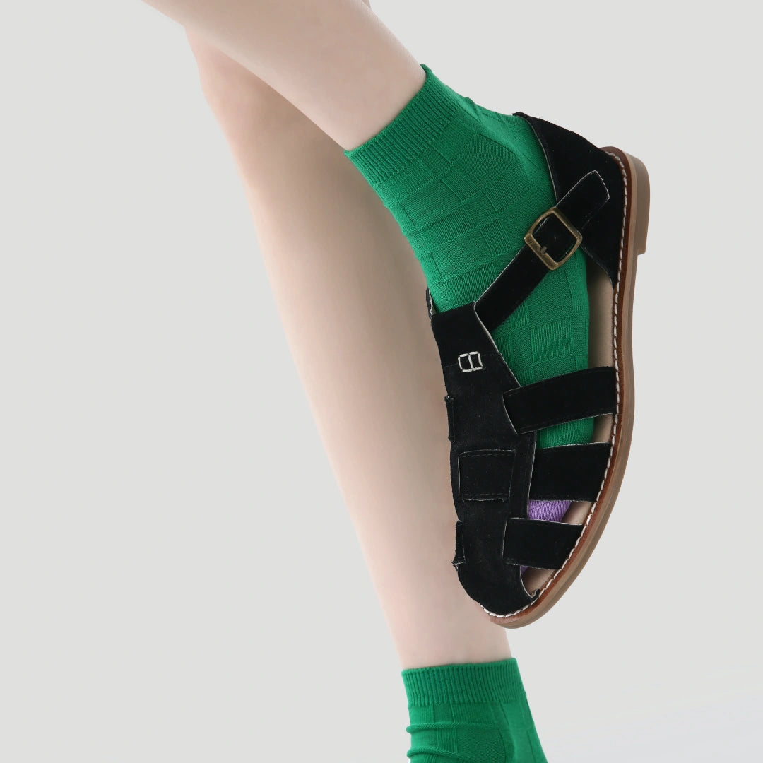 "Artisan Soul" 3D Textured Ankle Socks 3-Pack