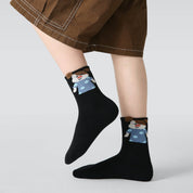 Kid's 3D Puppy Novelty Crew Socks - 5 Pairs - Weavasocks