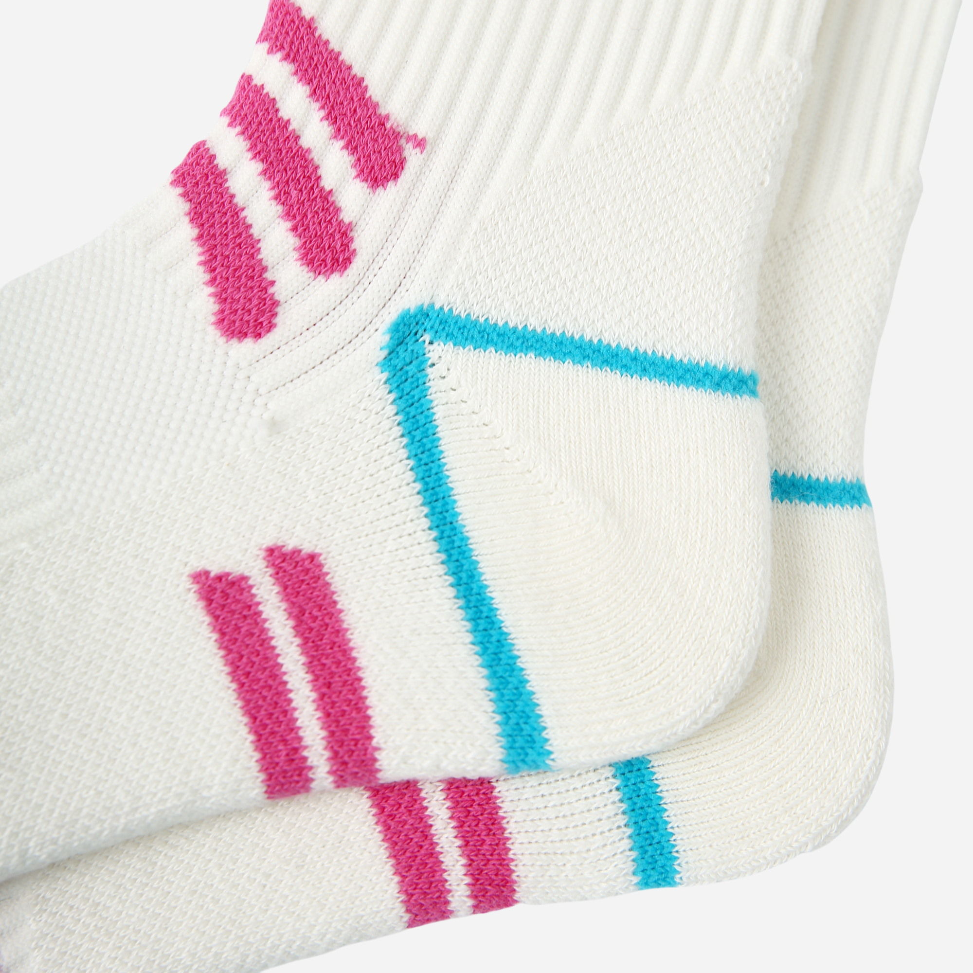 Women's Performance Athletic Crew Socks-White B-1 Pack