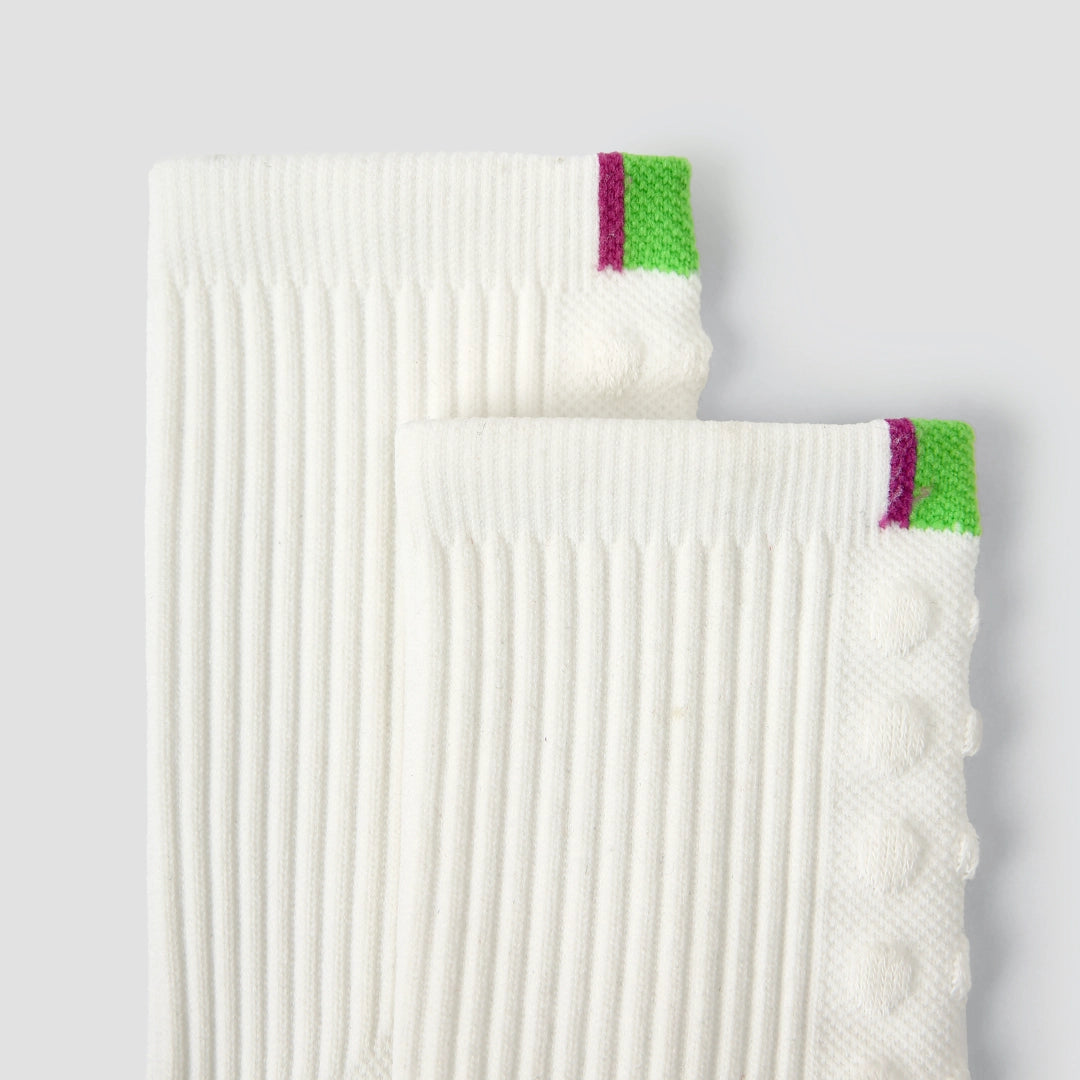 Cushioned Crew Socks - White