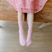 Kid's Solid Pastel Crew Socks - 5 Pairs - Weavasocks