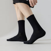 "Titan Mesh" Big & Tall Men's Crew Socks - product photo showing breathable mesh comfort