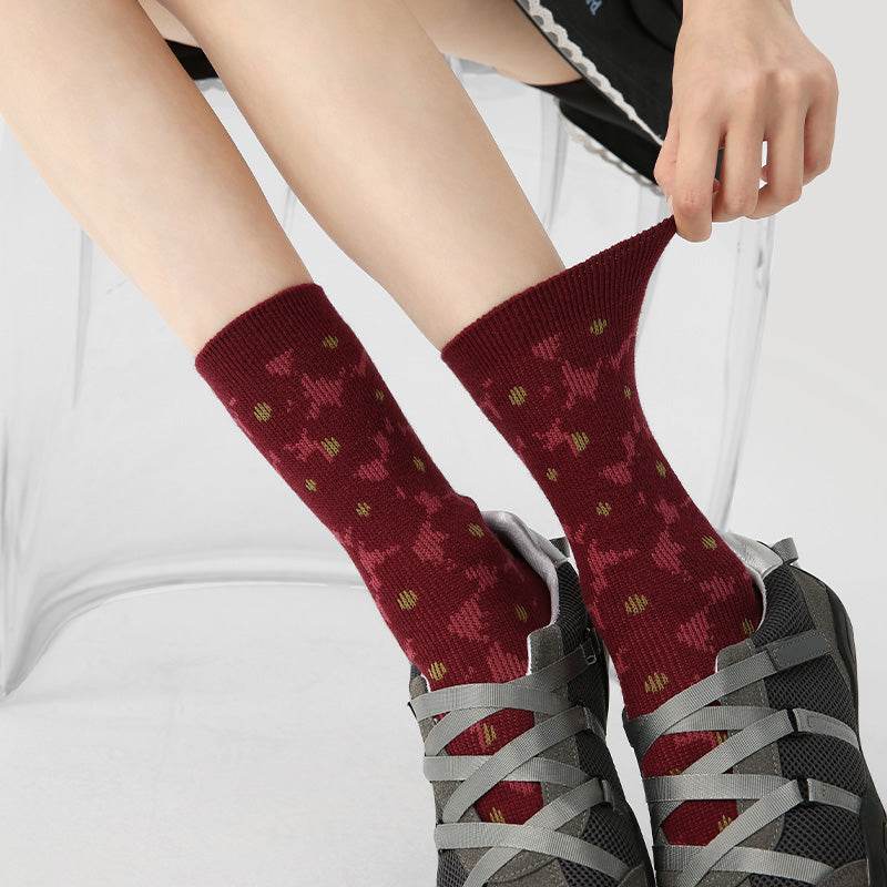 Women's Jewel Tone Patterned Socks - 3 pairs - Weavasocks