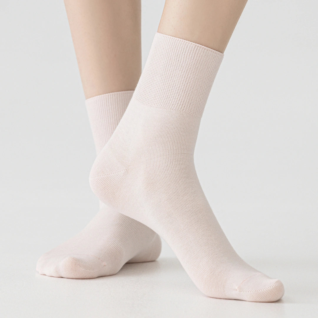 Women's 99% Supima® Cotton Silk-Touch Quarter Socks - product photo showing soft cotton comfort