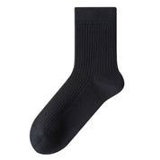 Men's 98% Cotton Classic Ribbed Crew Socks